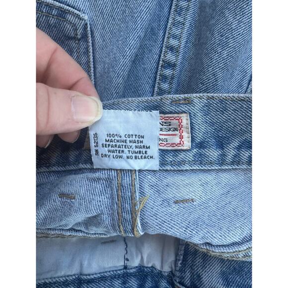 Vintage Guess Jeans Womens 31 Light Wash High Rise Tapered Leg Hong Kong Retro - Picture 7 of 11